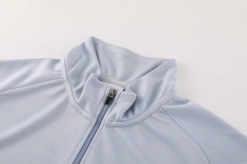 Conjunto Nike Dri-Fit de Frio - Jaqueta + Calça, Azul Claro