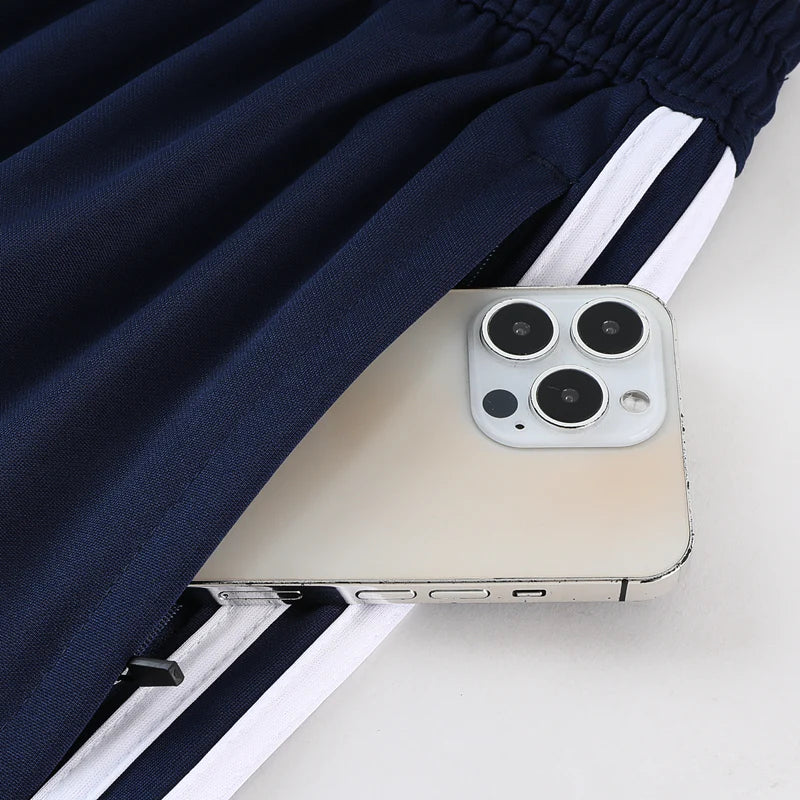 Conjunto Adidas - Camisa + Short, Azul com Azul Escuro