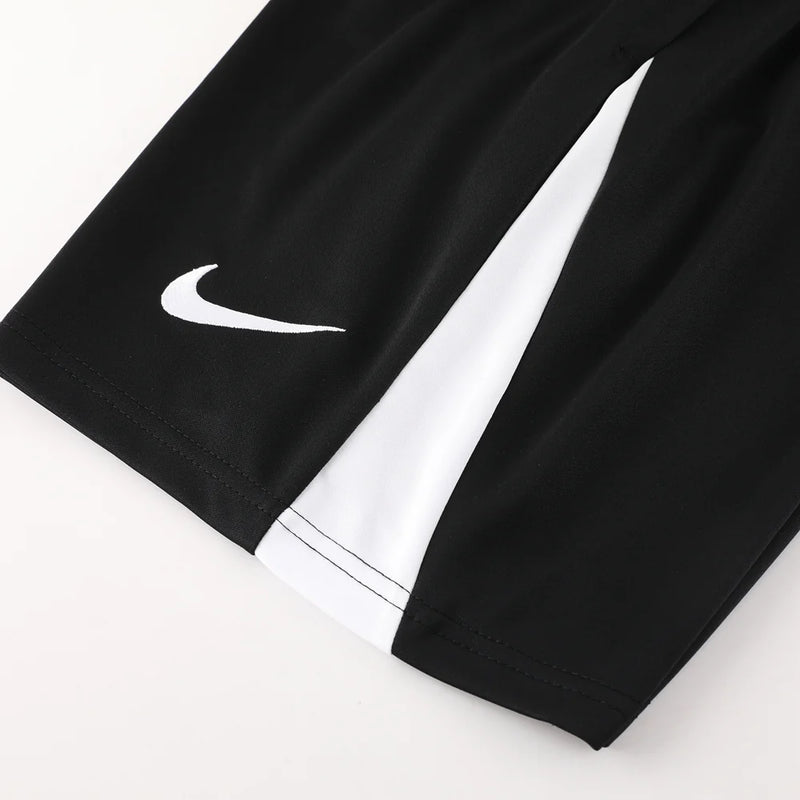 Conjunto Nike - Camisa + Short, Branco com Preto