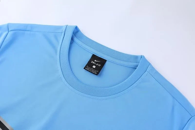 Conjunto Nike - Camisa + Short, Azul com Branco