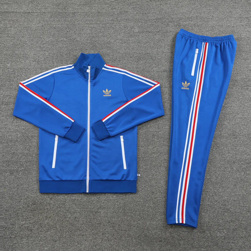 Conjunto Adidas - Jaqueta + Calça, Azul