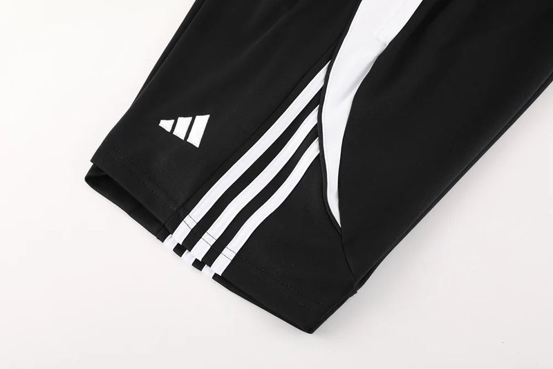 Conjunto Adidas - Camisa + Short, Branco com Preto