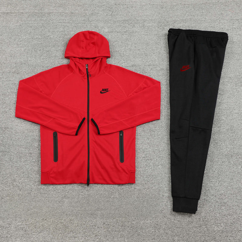Conjunto Nike Tech Fleece, Vermelho
