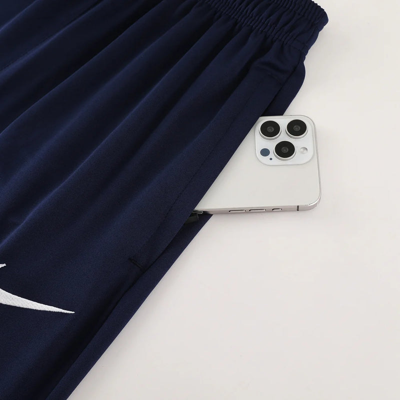 Conjunto Nike Dri-Fit de Frio - Jaqueta + Calça, Azul