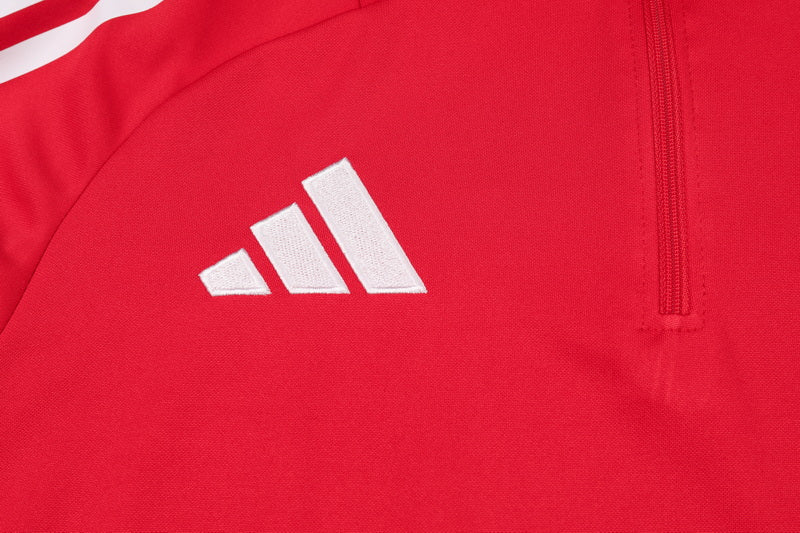 Conjunto Adidas 2025 - Jaqueta + Calça, Vermelho