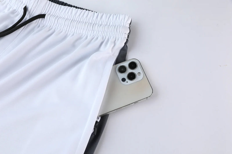 Conjunto Nike Dri-Fit - Camisa + Calça, Cinza com Branco
