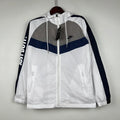 Jaqueta Corta Vento Nike Just do It - Forrada e com Capuz, Branco