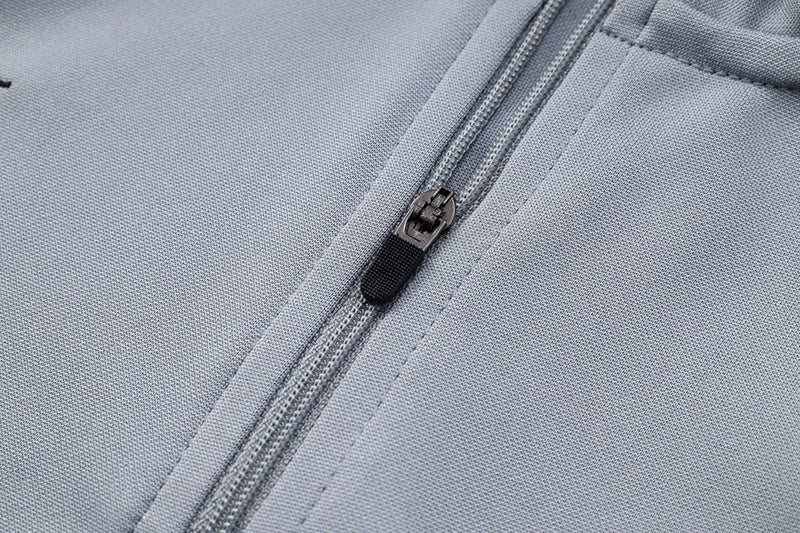 Conjunto Nike Dri-Fit de Frio - Jaqueta + Calça, Cinza com Preto