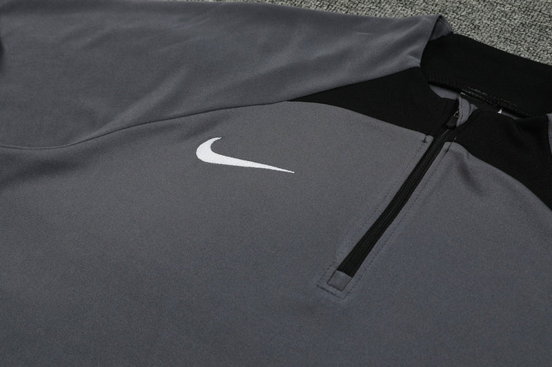 Conjunto Nike Dri-Fit de Frio - Jaqueta + Calça, Cinza